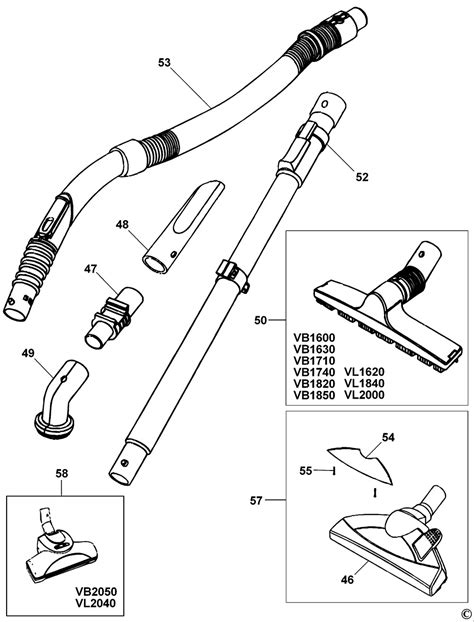 black and decker vacuum cleaner parts